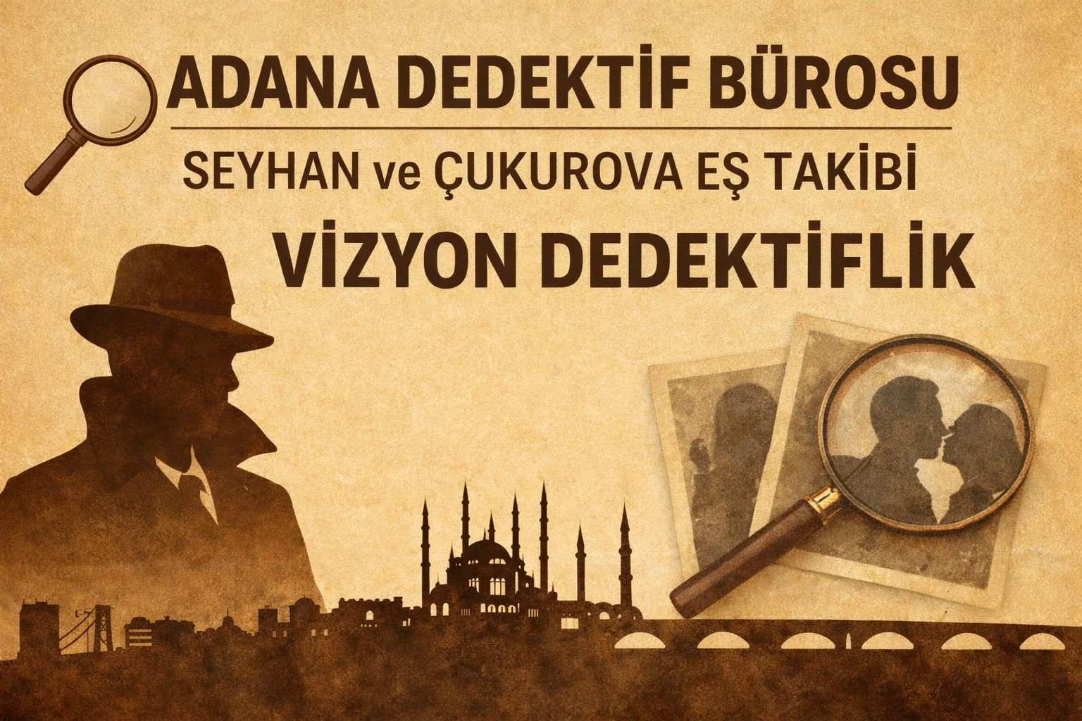 Adana Dedektif Bürosu - Seyhan ve Çukurova Eş Takibi - Vizyon Dedektiflik