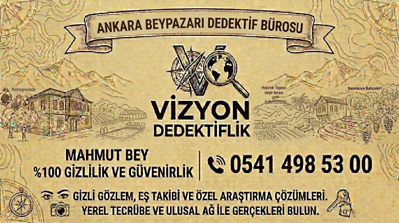 Ankara Beypazarı Dedektif Bürosu - Vizyon Dedektiflik Mahmut Bey