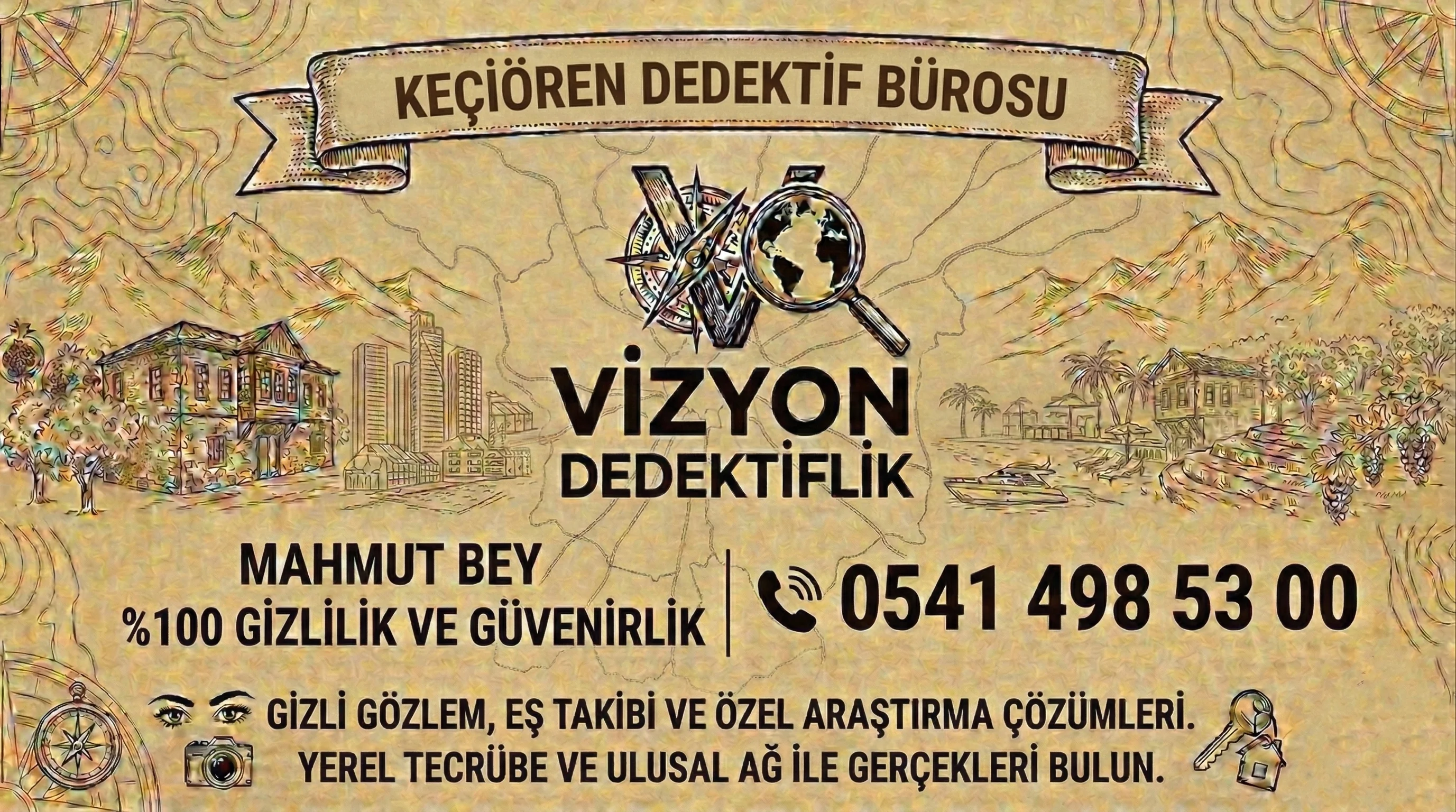 Ankara Keçiören Dedektif Bürosu - Vizyon Dedektiflik Mahmut Bey