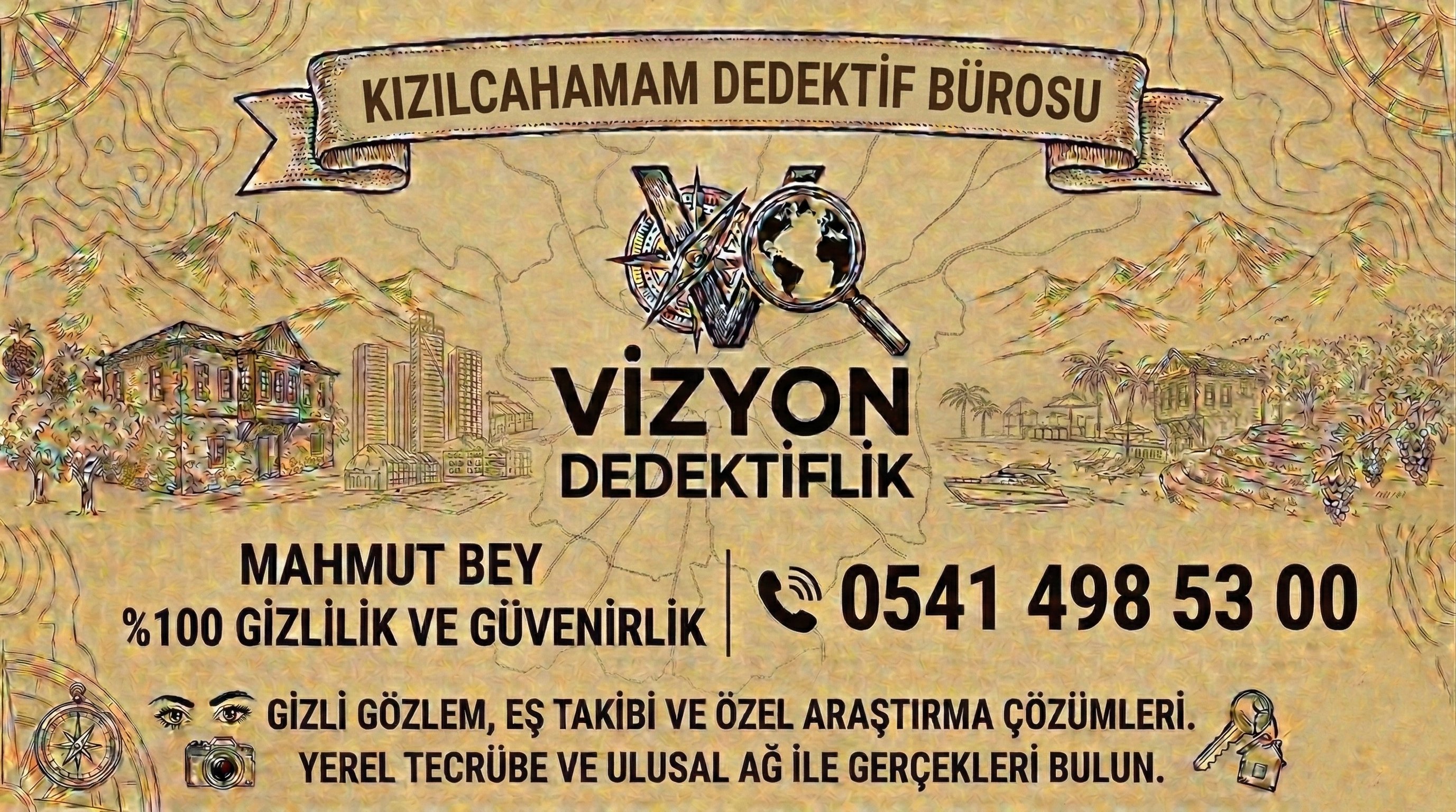 Ankara Kızılcahamam Dedektif Bürosu - Vizyon Dedektiflik Mahmut Bey