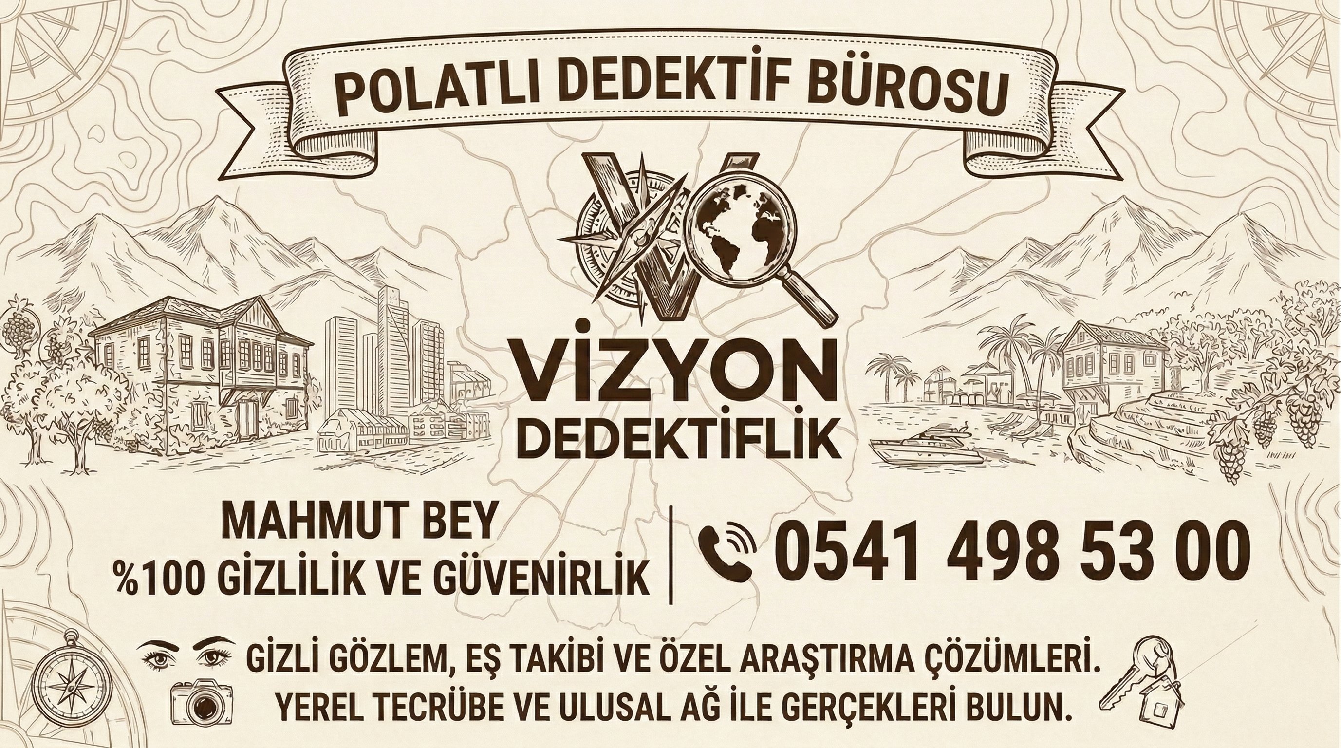 Ankara Polatlı Dedektif Bürosu - Vizyon Dedektiflik Mahmut Bey