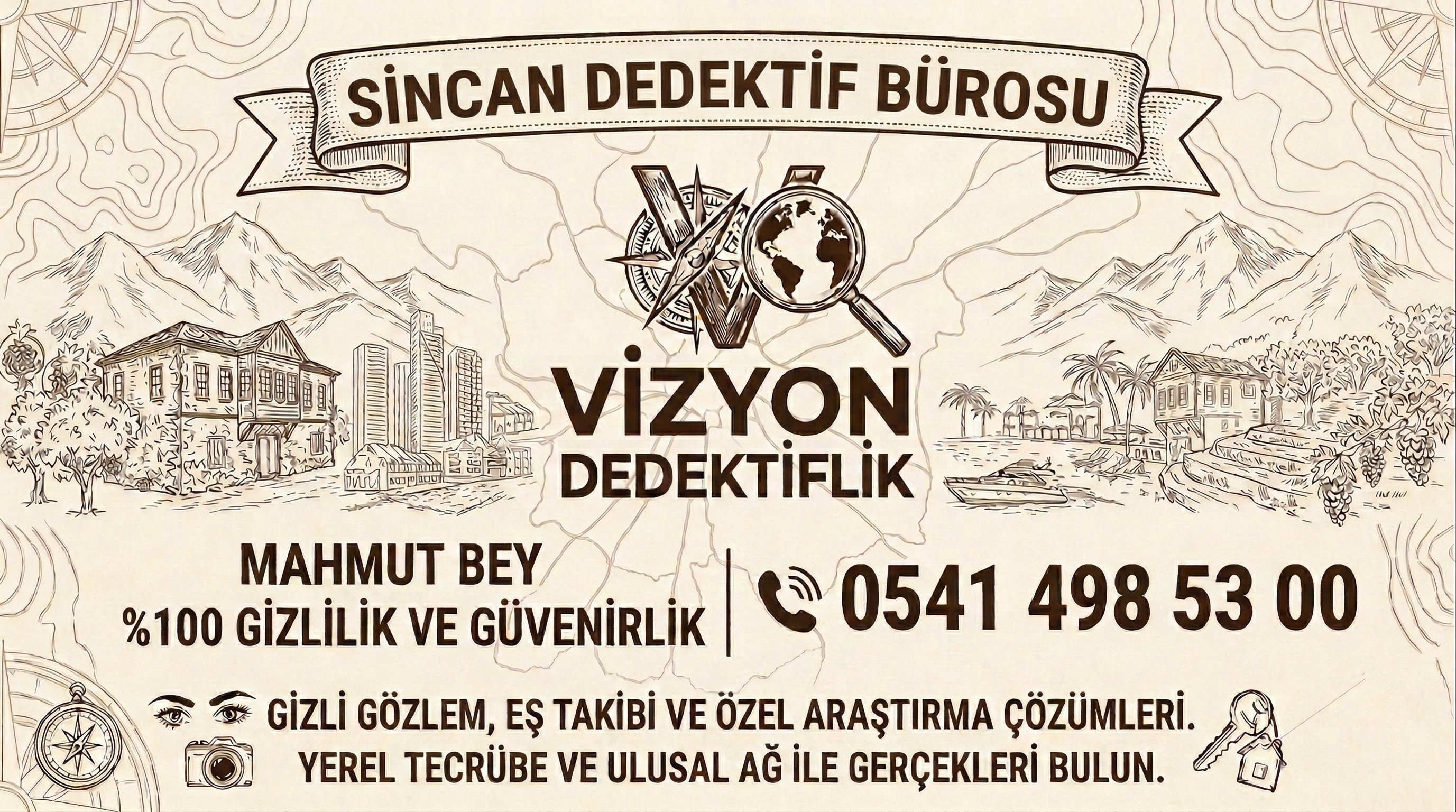 Ankara Sincan Dedektif Bürosu - Vizyon Dedektiflik Mahmut Bey