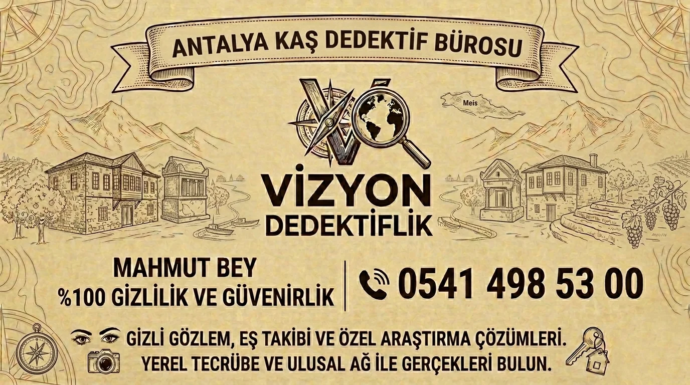 Antalya Kaş Dedektif Bürosu - Vizyon Dedektiflik Mahmut Bey