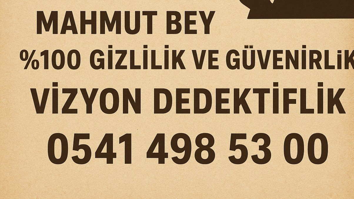 Avcılar Vizyon Dedektif Mahmut bey