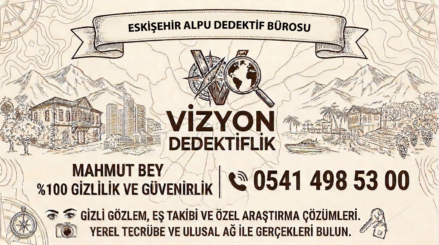 Eskişehir Alpu Dedektif Bürosu - Vizyon Dedektiflik Mahmut Bey