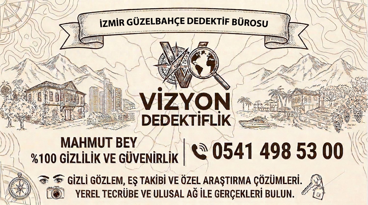 İzmir Güzelbahçe Dedektif Bürosu - Vizyon Dedektiflik Mahmut Bey
